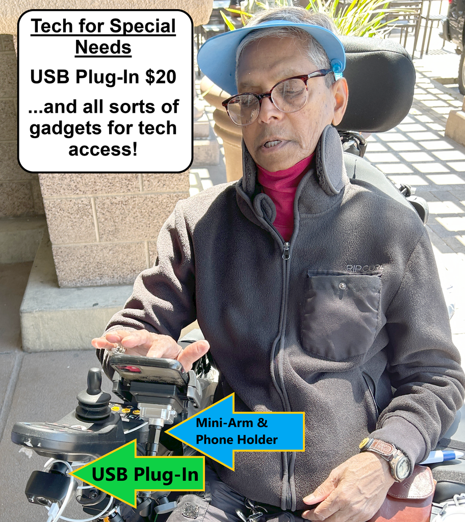 USB Plug-In for Electric Wheelchairs