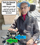 USB Plug-In for Electric Wheelchairs