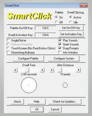 SmartClick (dwell or single-click utility)