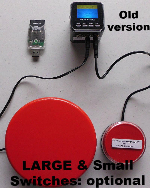 Large and Small Switch-Adapted MP3 Player